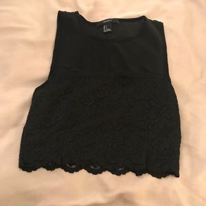 Lace crop top